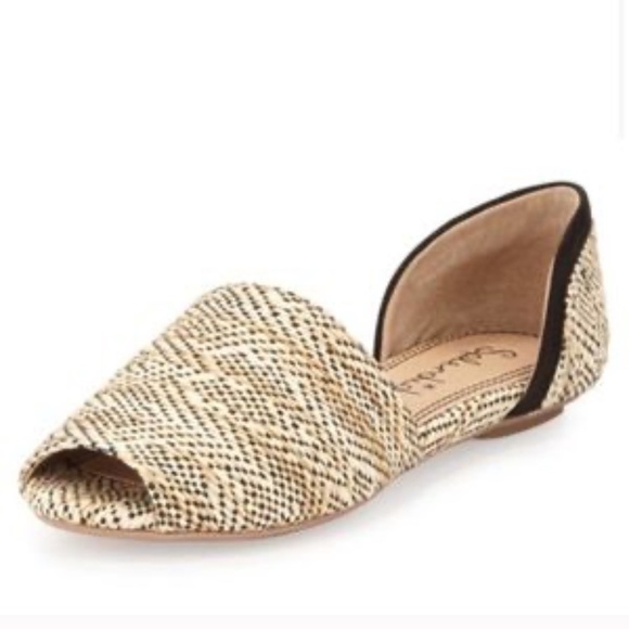 EUC Splendid Akron Rattan Open Toe Flat Sandal Boho Shoes Size 9 - Picture 1 of 10
